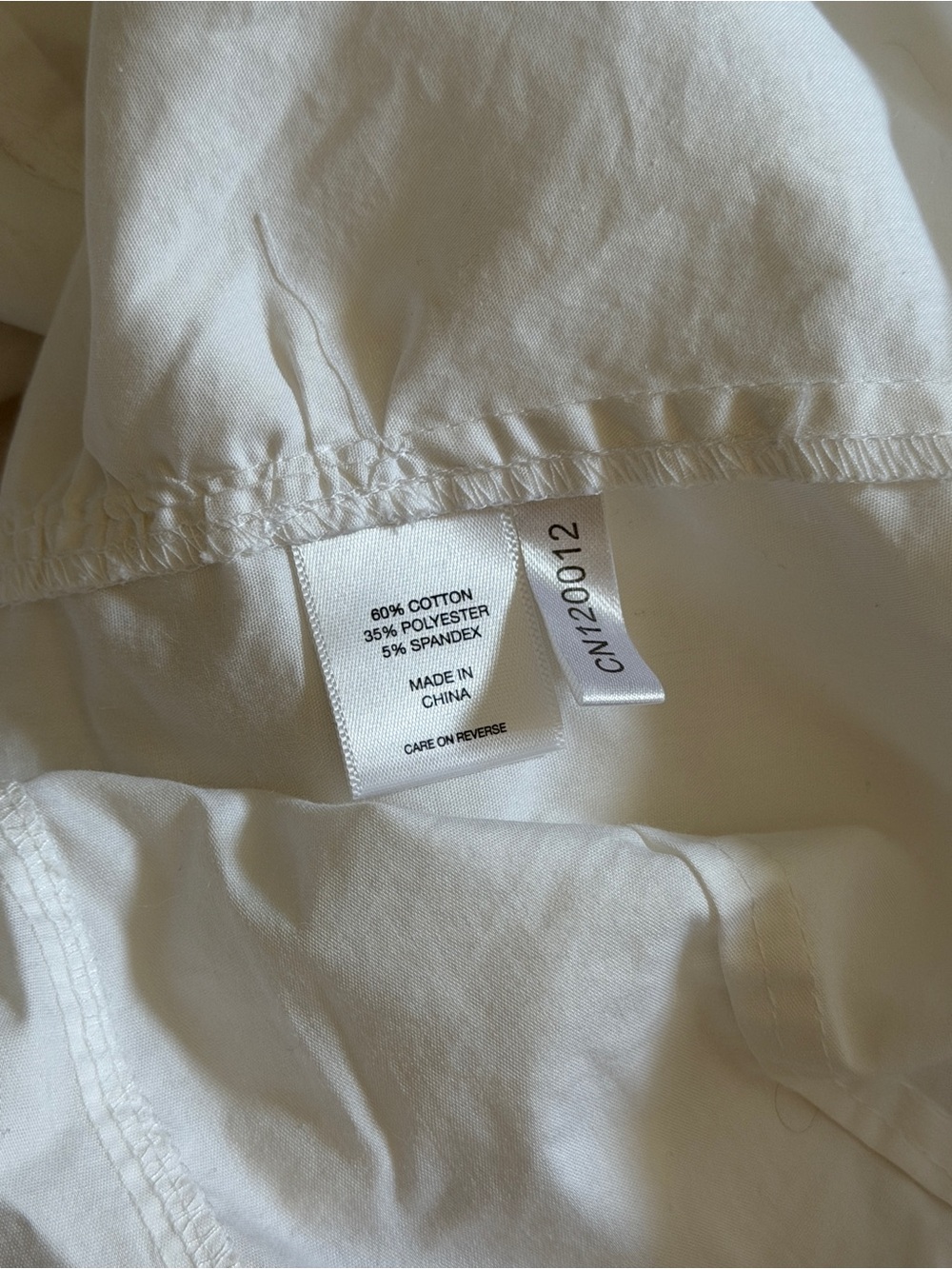 New York & Company White Tailored Button-Down Shirt - Picture 4 of 6